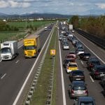 Trafikulykke på motorvej skaber kø