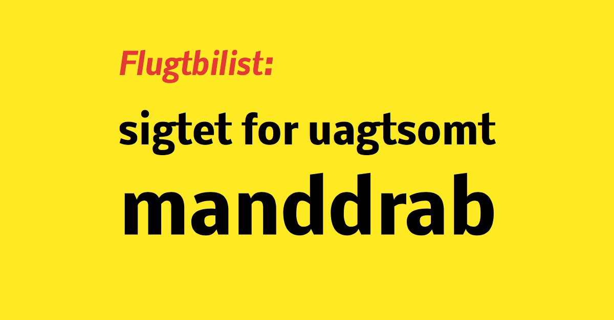 sigtet for uagtsomt manddrab