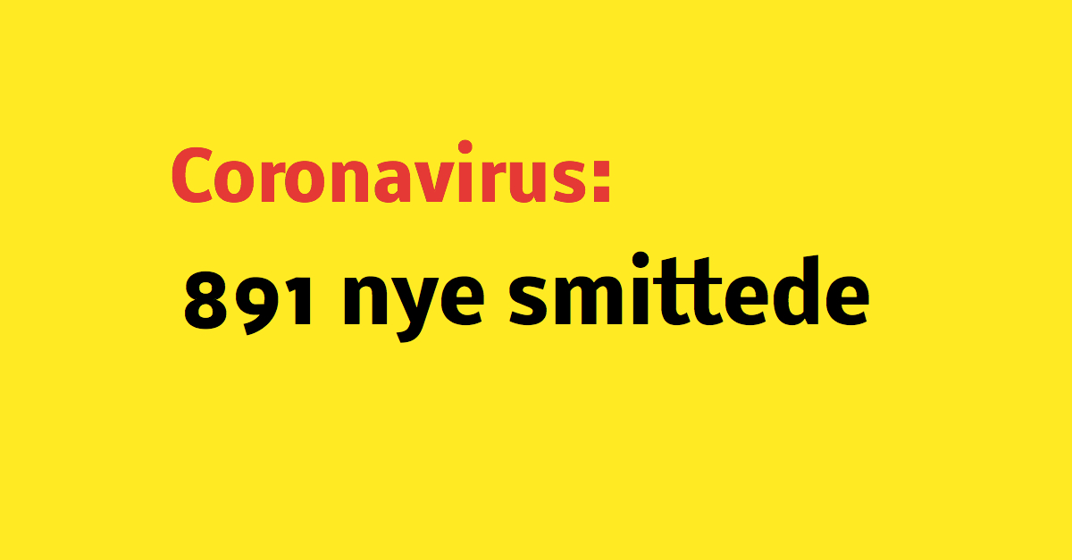 891 nye smittede med coronavirus