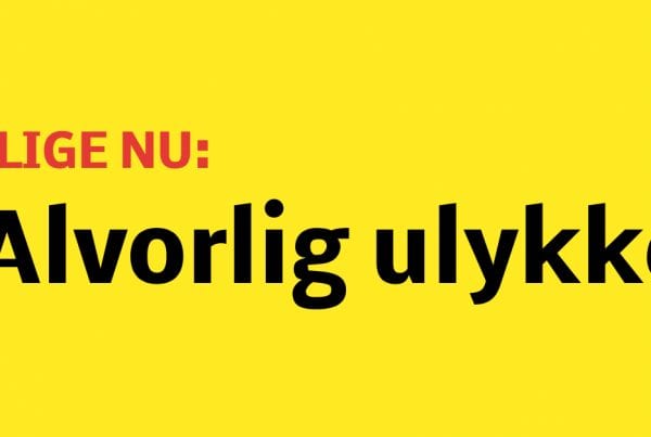 LIGE NU: Vej spærret efter ulykke