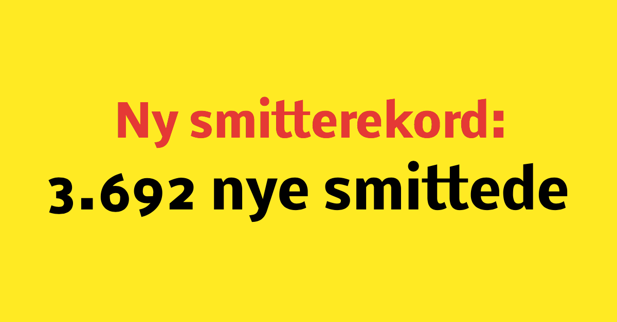 Smitterekord: