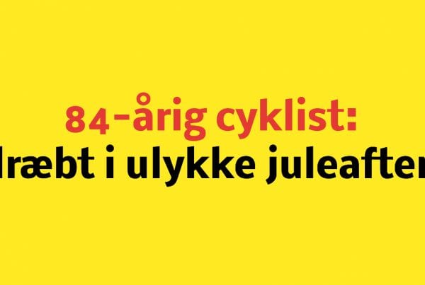 84-årig cyklist dræbt i ulykke juleaften