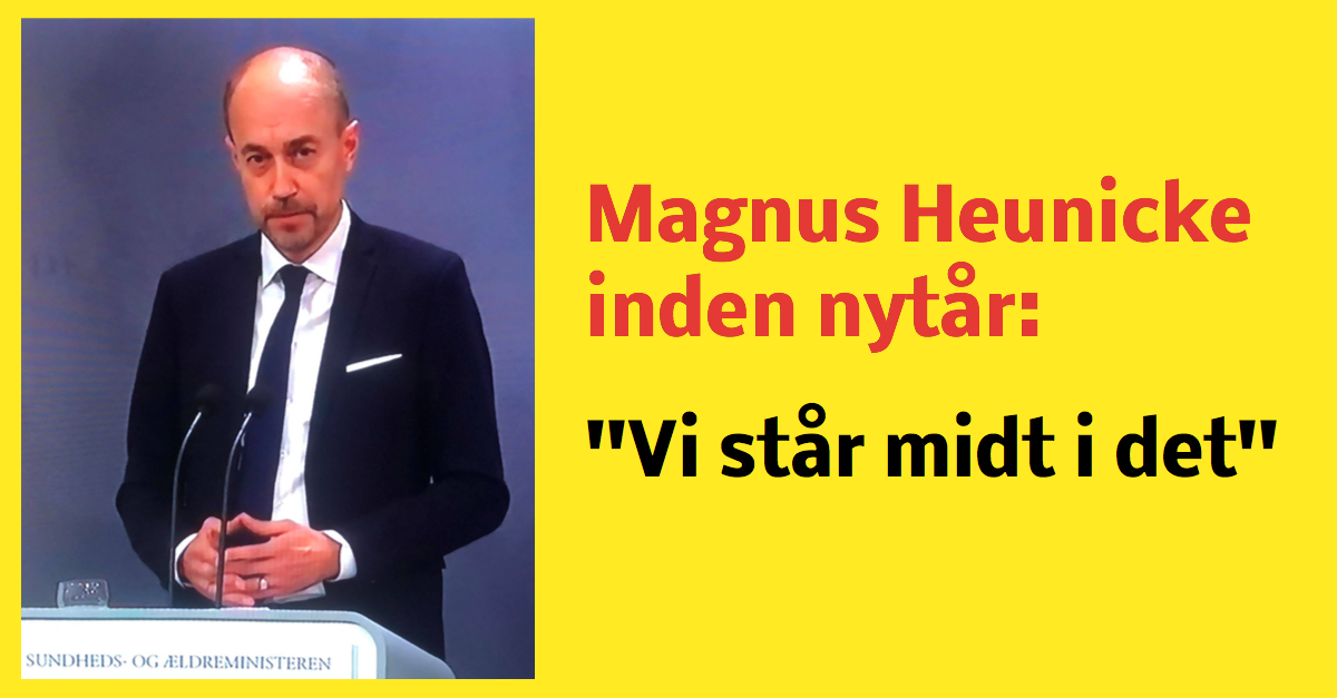 Heunicke: ''Vi står midt i det''