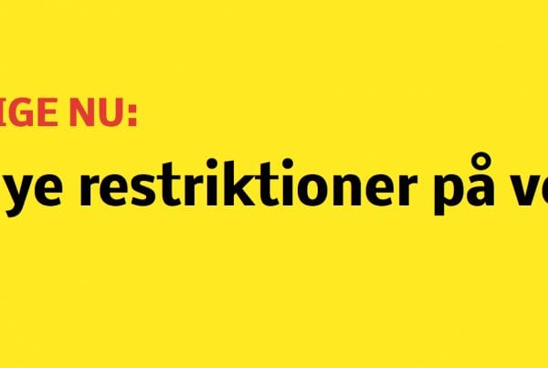 LIGE NU: Flere restriktioner på vej