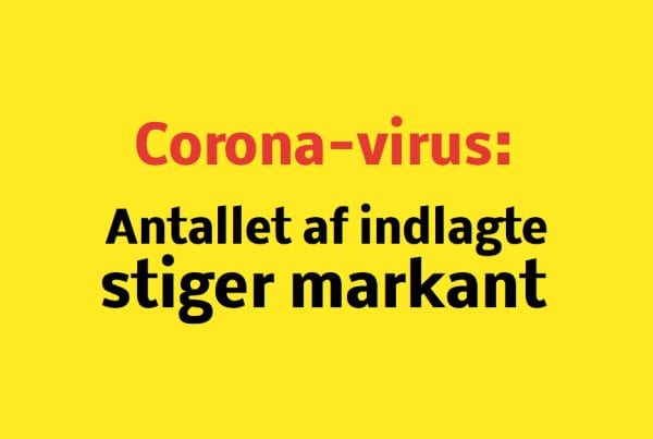 Corona-virus: Antal indlæggelser stiger markant