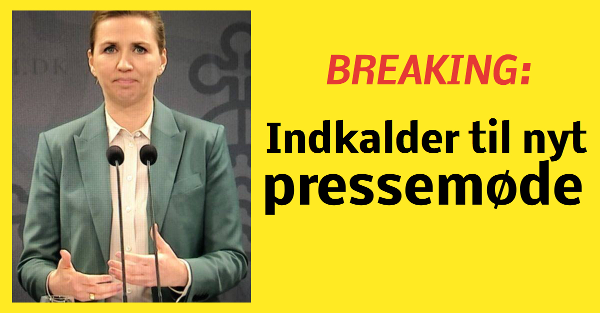 LIGE NU: Indkalder til pressemøde