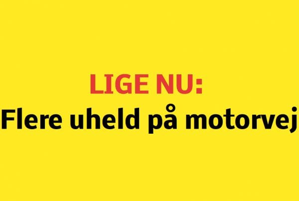 LIGE NU: Flere uheld på motorvej