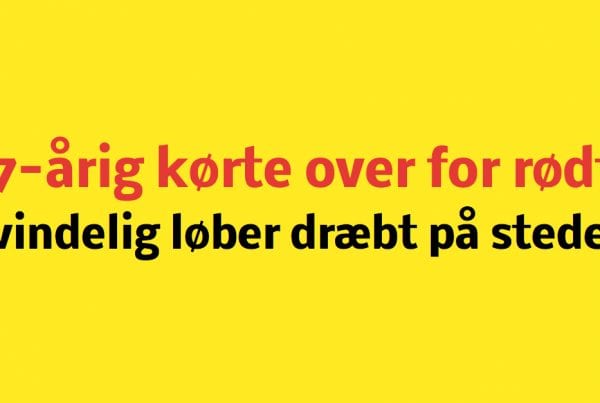 Kvindelig løber død efter påkørsel af bil der kørte over for rødt