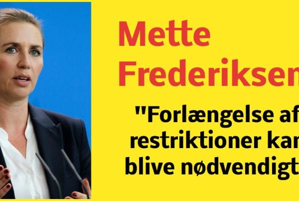 Mette Frederiksen: Restriktioner kan blive nødvendigt at forlænge