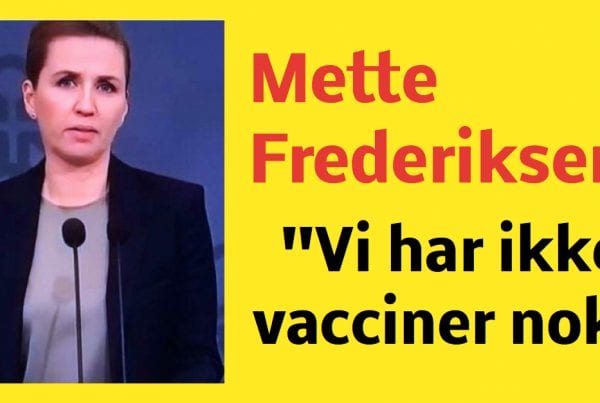Mette Frederiksen: ''Vi har ikke vacciner nok''