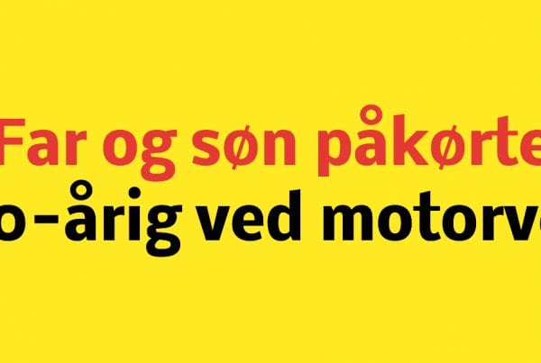 Færdselsulykke: Far og søn påkørte 80-årig kvinde ved motorvej