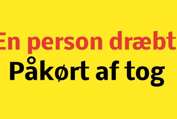 Person dræbt efter togpåkørsel