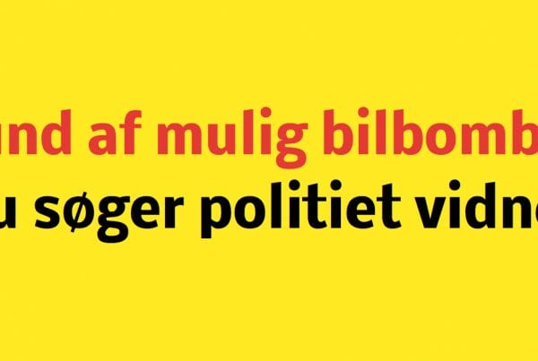 Politiet søger vidner efter muligt fund af bilbombe