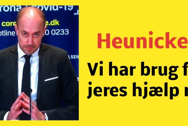 Heunicke: ''Vi har brug for jeres hjælp nu''