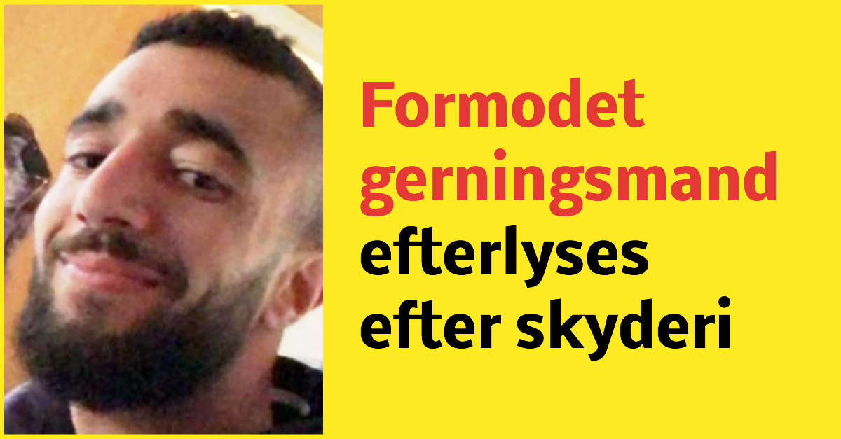 Politi: 28-årig mand efterlyses efter skyderi