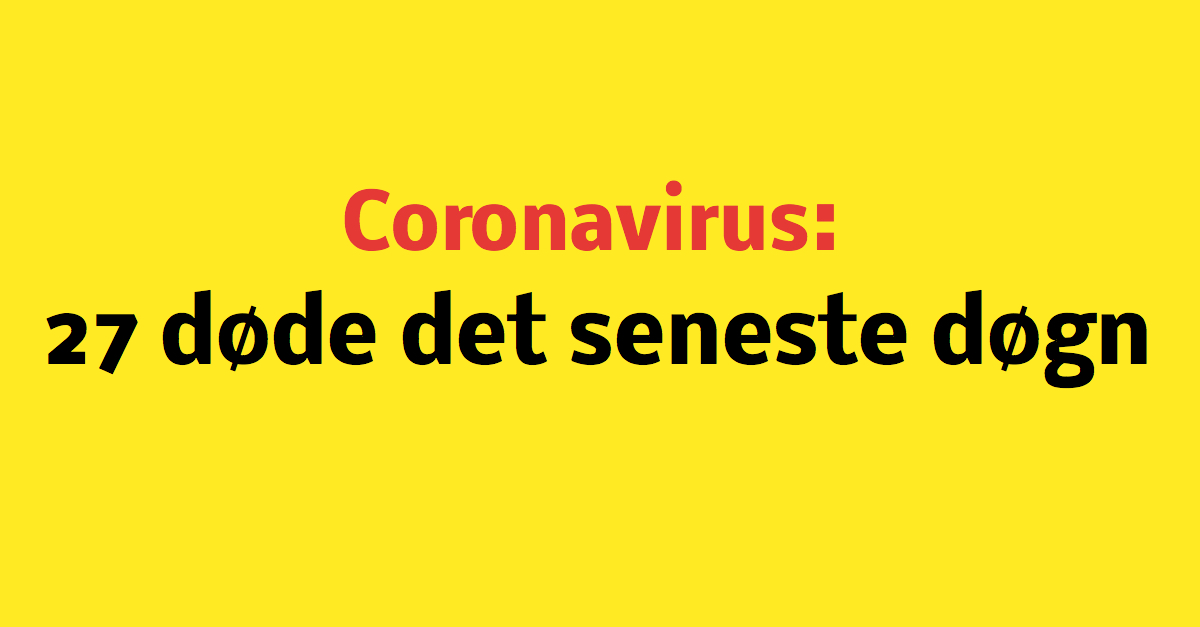 Der er det seneste døgn registreret 1.239 nye smittede med covid-19 i Danmark