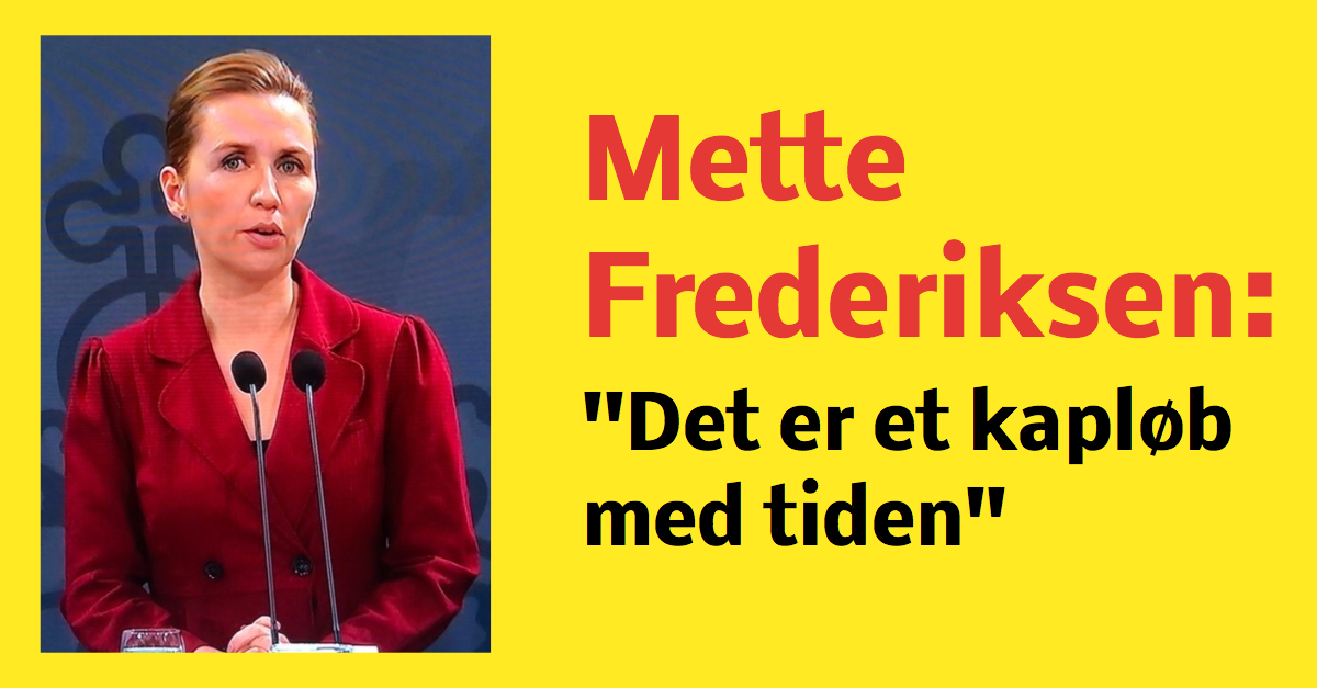 Mette Frederiksen om den engelske corona-variant: ''Det er et kapløb med tiden''