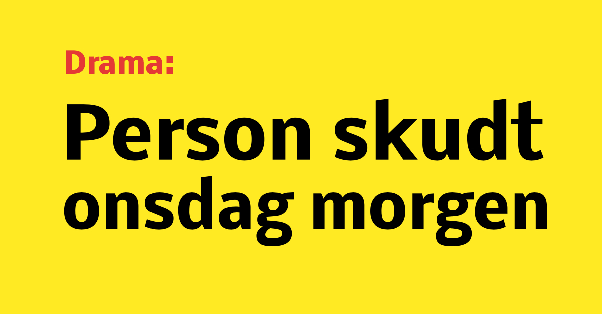 Person skudt