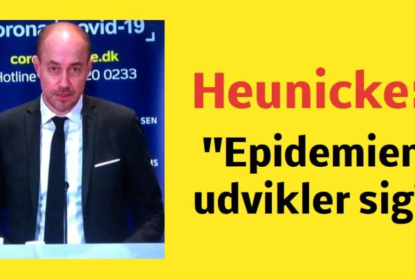 Heunicke: ''Epidemien udvikler sig''