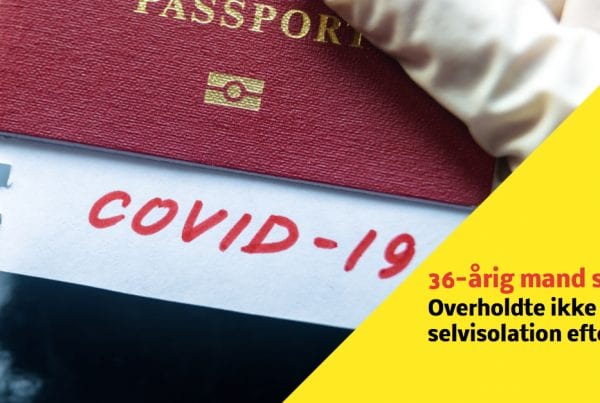 36-årig mand sigtet for ikke at overholde selvisolation