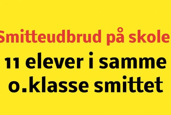 Større smitteudbrud på skole: 11 elever i samme 0.klasse smittet