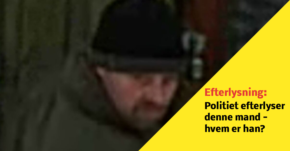 Politiet efterlyser denne mand efter tyveri - hvem er han?
