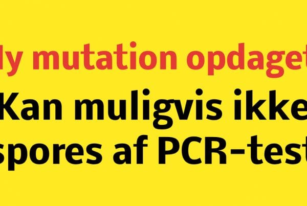 Kan muligvis ikke spores af PCR-test