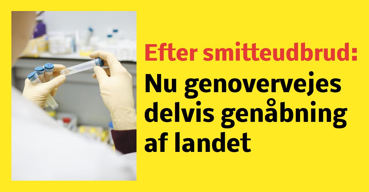 Mulig genåbning af landet genovervejes nøje efter smitteudbrud