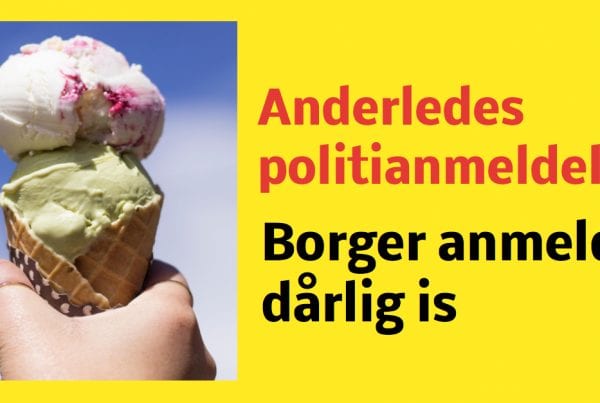 Borger politianmeldte dårlig is