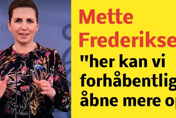 Fredag morgen afholdte statsminister Mette Frederiksen doorstep møde ved Øksenhallen