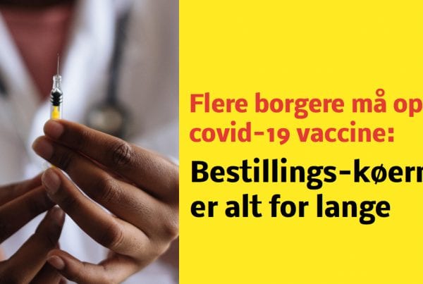 Opgiver Covid-19 vaccine: Bestillings-køerne er alt for lange
