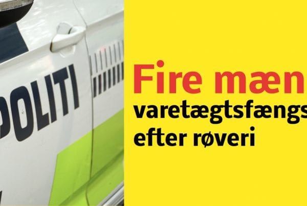 Fire mænd varetægtsfængslet efter røveri