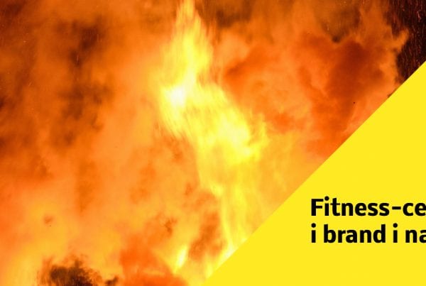 Fitness-center i brand i nat