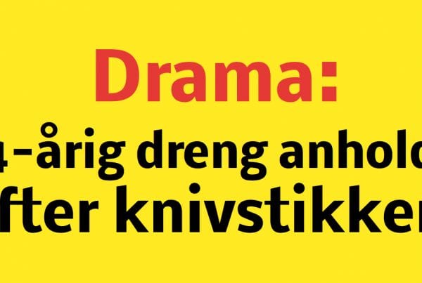 Drama: 14-årig dreng anholdt efter knivstikkeri