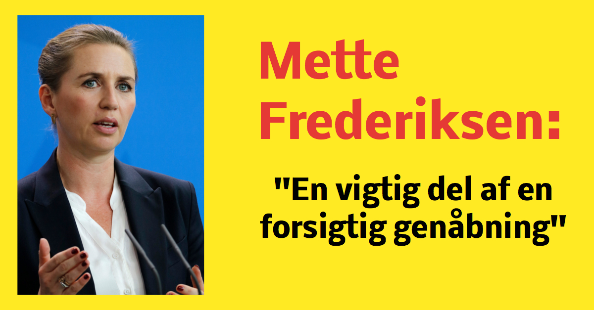 Nu reagerer Mette Frederiksen: 0.-4. klasse vender tilbage i skole