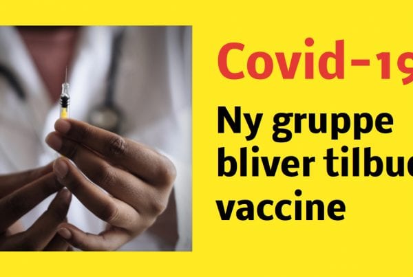 Covid-19: Ny gruppe bliver tilbudt vaccine