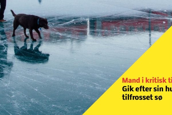 Mand i kritisk tilstand - gik efter sin hund på tilfrosset sø