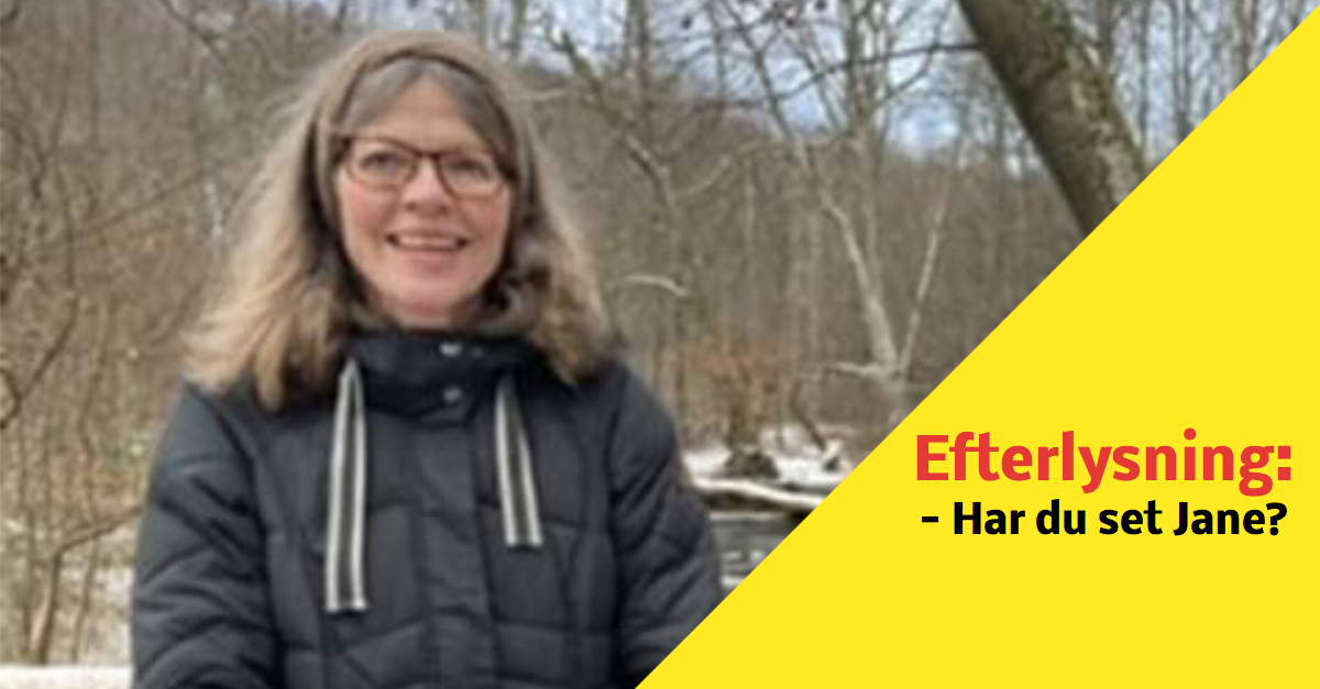 Efterlysning: Ikke set siden torsdag aften - har du set Jane?