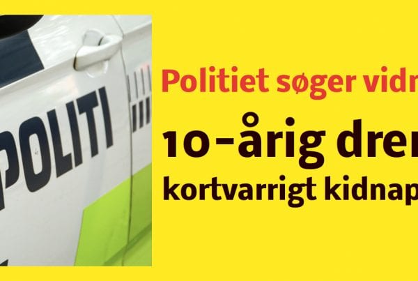 10-årig dreng forsvundet kortvarigt - nu søger politiet vidner