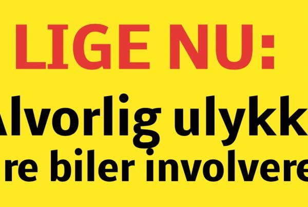 LIGE NU: Alvorlig ulykke - fire biler involveret