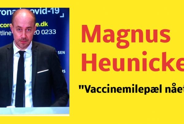 Magnus Heunicke: ''vaccinemilepæl nået''