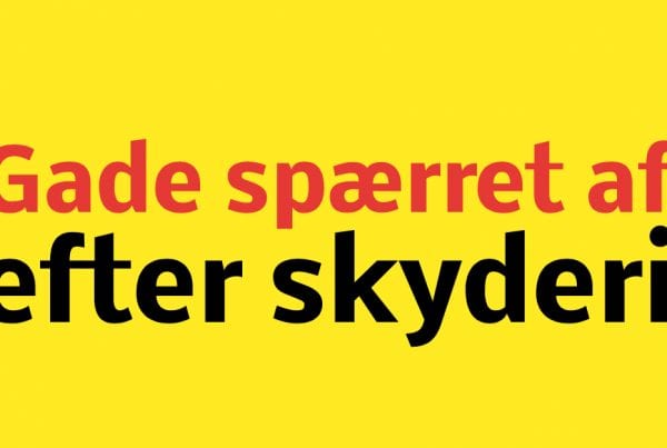 Politi massivt til stede efter skyderi