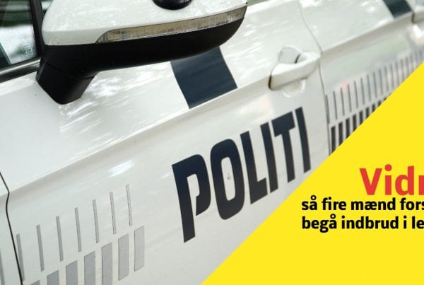 Vidne så fire mænd forsøge at begå indbrud i lejlighed