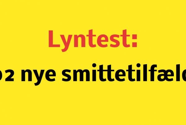 Lyntest: 102 nye smittede