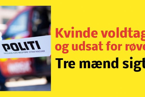 Træ mænd sigtet - Kvinde voldtaget og udsat for røveri