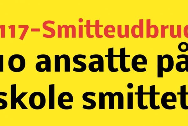 B117 smitteudbrud på skole - 10 ansatte smittet