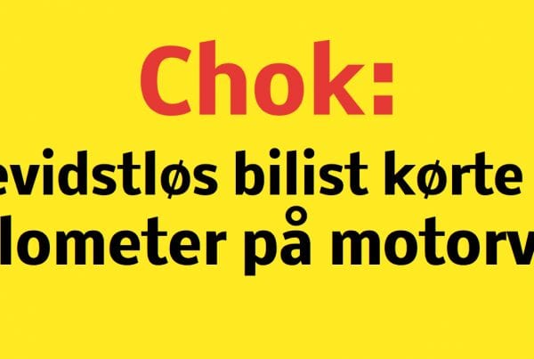 Chok: Bevidstløs bilist kørte over 15 kilometer på motorvej