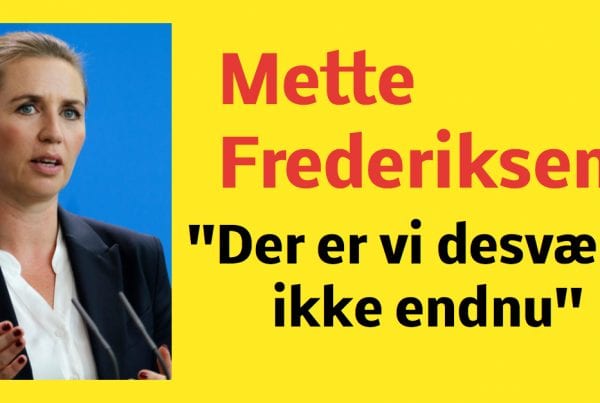 Mette Frederiksen om genåbning: ''Der er vi desværre ikke endnu''