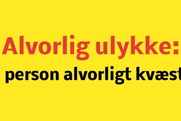 LIGE NU: Alvorlig ulykke - én person kvæstet