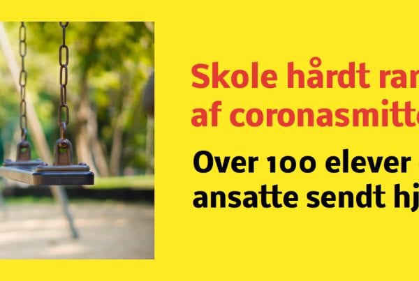 Skole hårdt ramt af coronasmitte - over 100 elever og ansatte sendt hjem